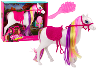 Figura konja "Duga" s četkom, bijela